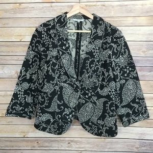 Cabi Eliza #312 Brocade Floral Jacket Blazer 10